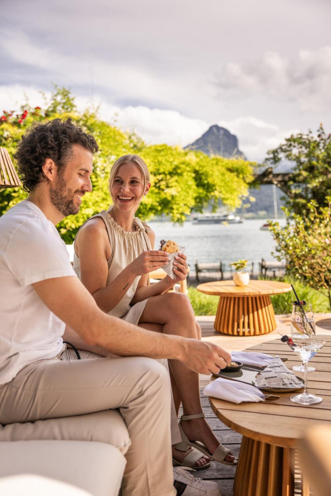 Hotel Seevilla Wolfgangsee Sankt Wolfgang im Salzkammergut Bagian luar foto