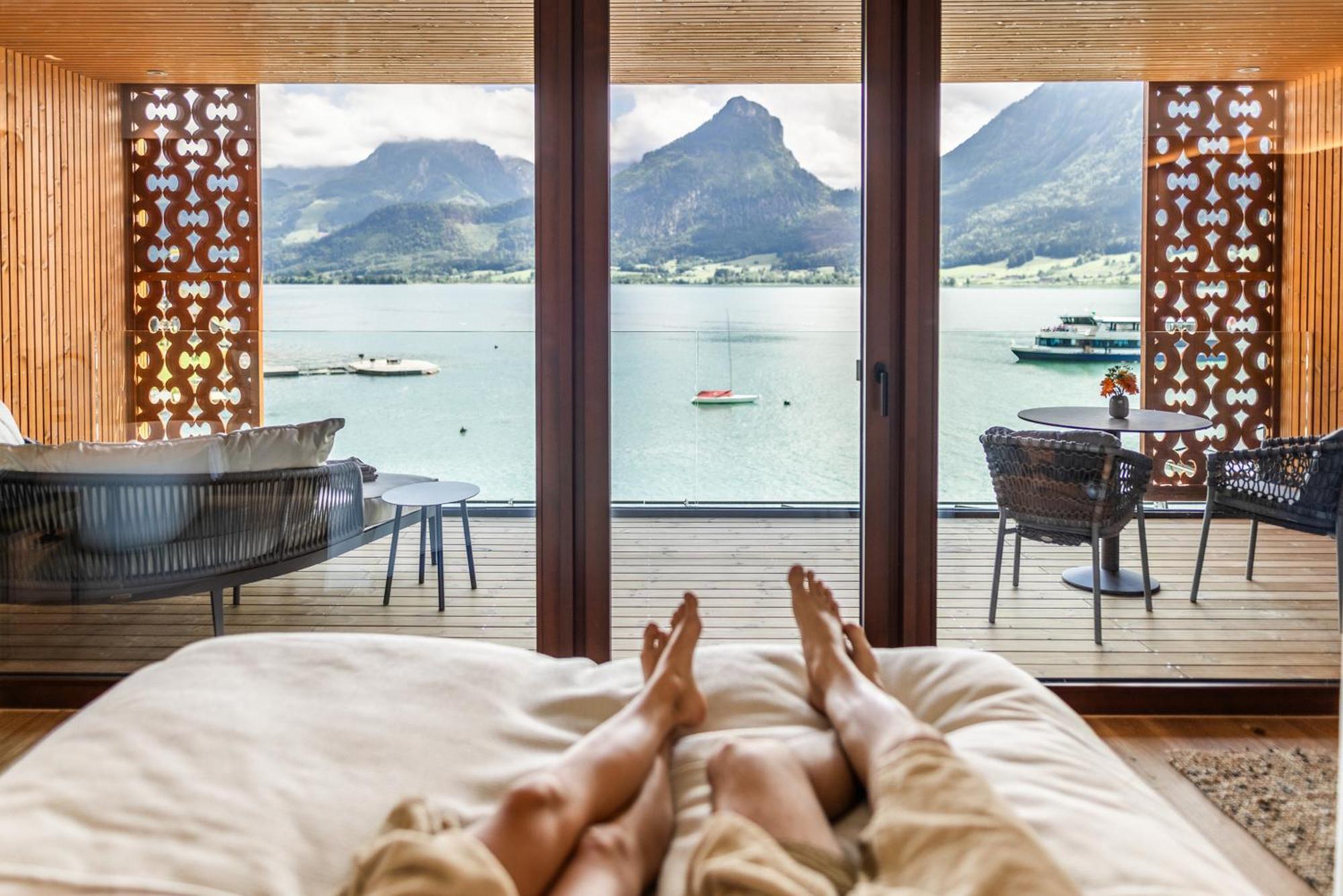 Hotel Seevilla Wolfgangsee Sankt Wolfgang im Salzkammergut Bagian luar foto